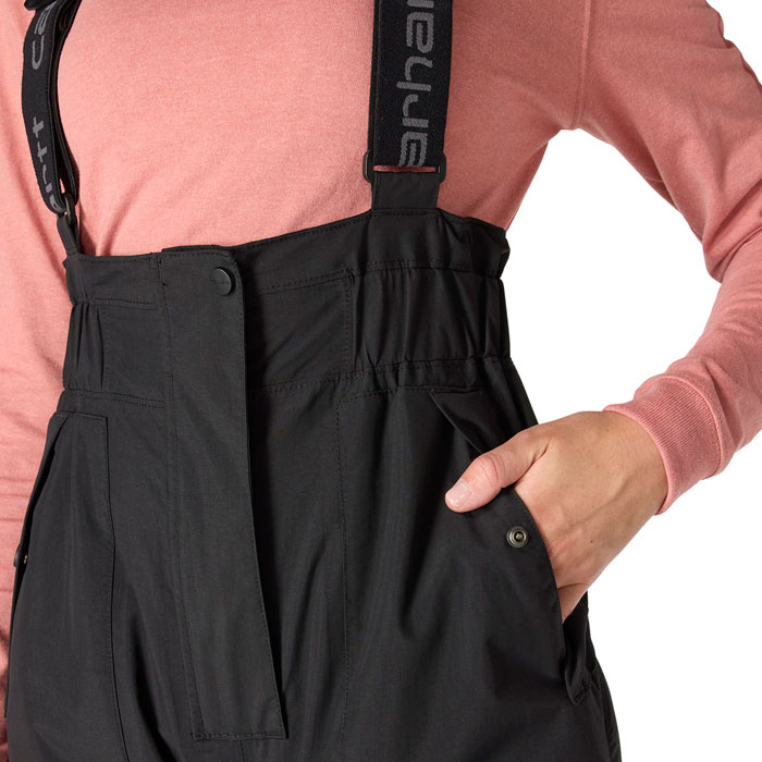 Carhartt Women's Storm Defender® Insulated Bib Overall - Black, XS Regular View 2 of 6