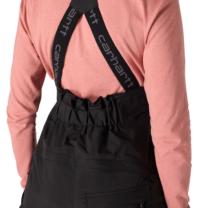 Carhartt Women's Storm Defender® Insulated Bib Overall - Black, XS Regular View 3 of 6