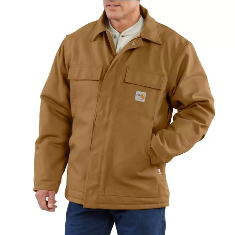 Carhartt Flame Resistant Quilt Lined Traditional Duck Coat - Runnings