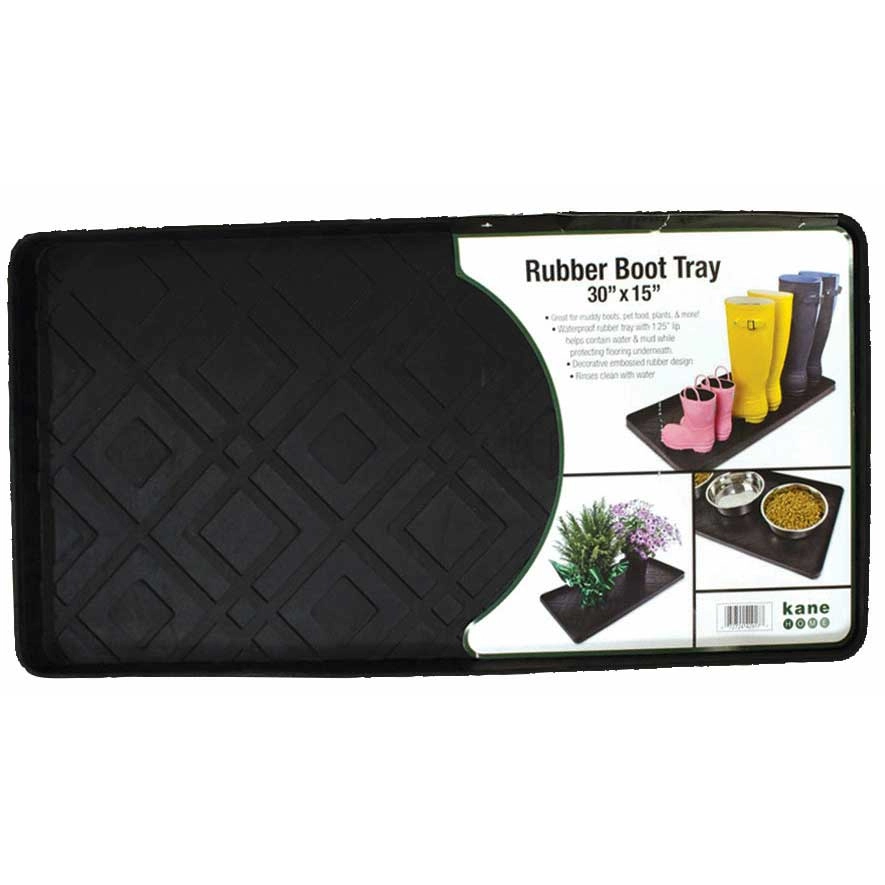 Storage Tray Boots Tray Walmart Multy Home WIndsor Black 15-inch X