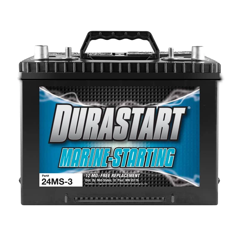 Durastart® Marine Starting Battery 12V, 24MS3 Runnings