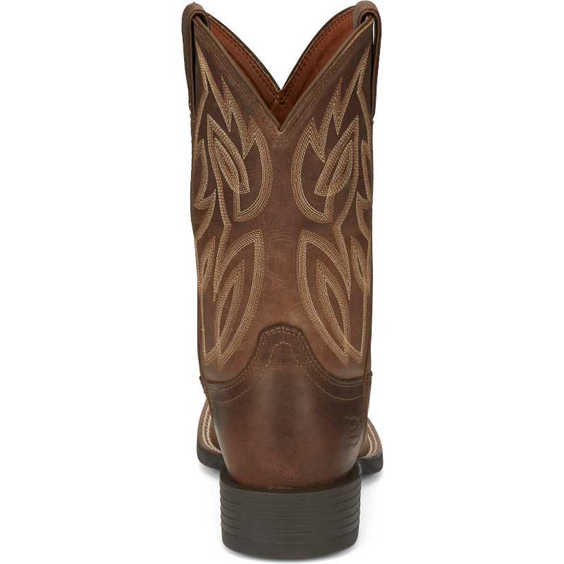 Justin Canter Dusky 11" Men's Square-Toe Boot - Brown, 9, D View 2 of 5