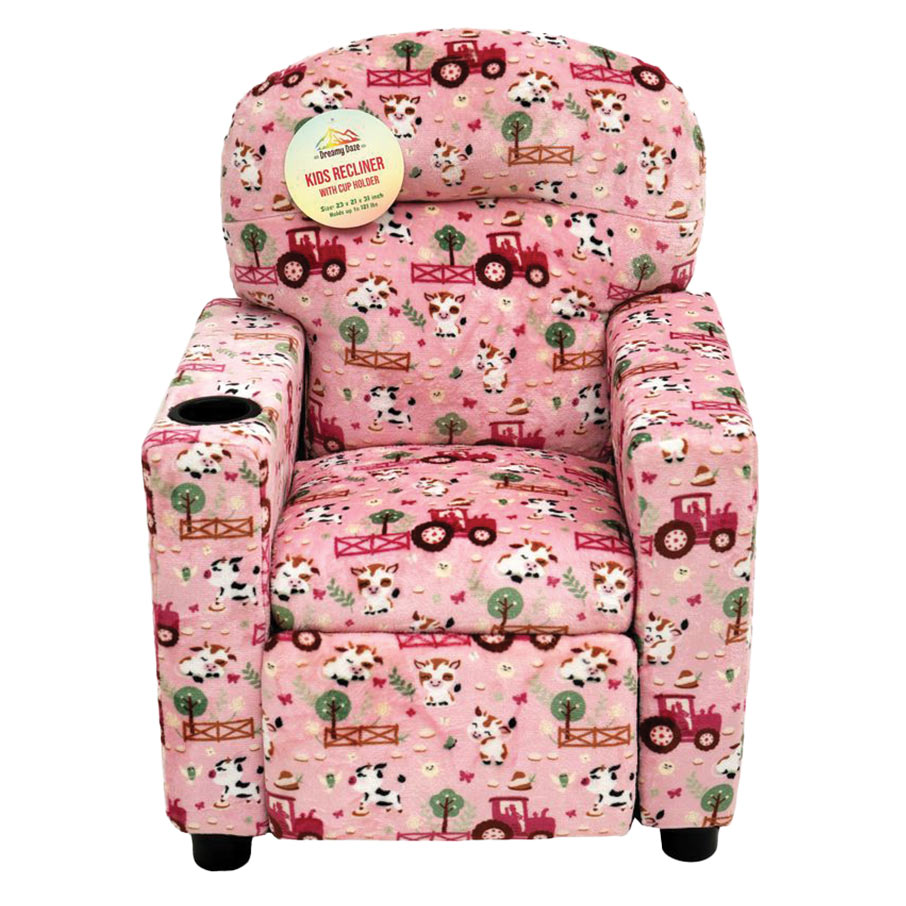 Dreamy Daze Reclining Kids Chair, Cutie Cows