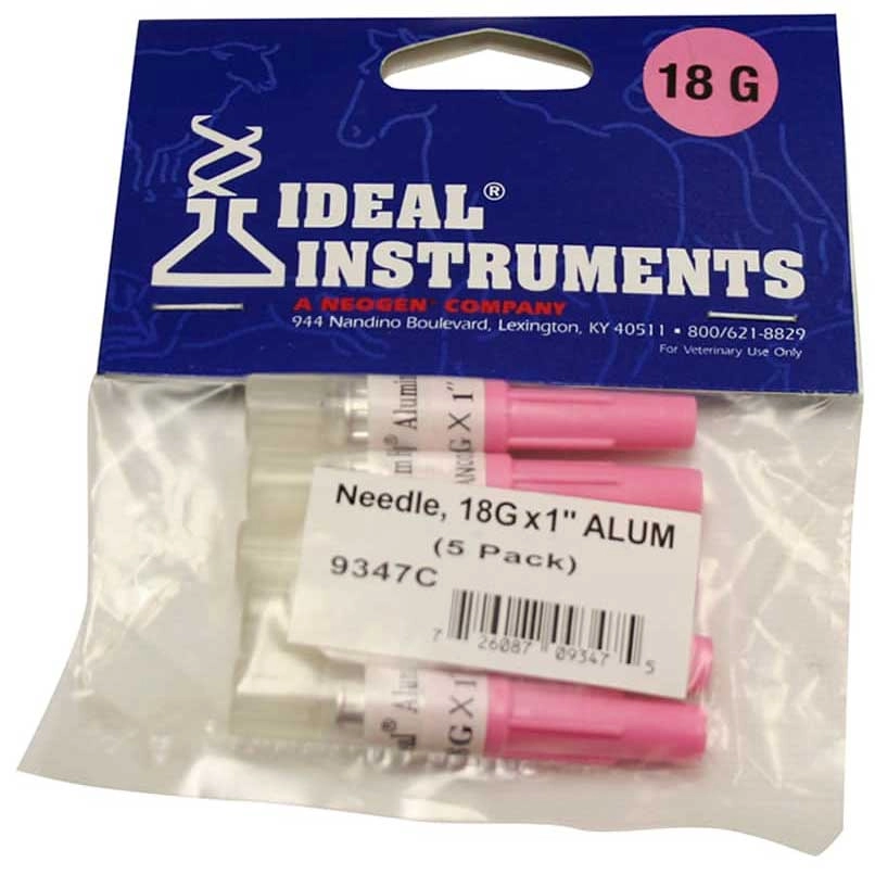 Ideal® Instruments Aluminum Hub Disposable Needles, 18G x 1