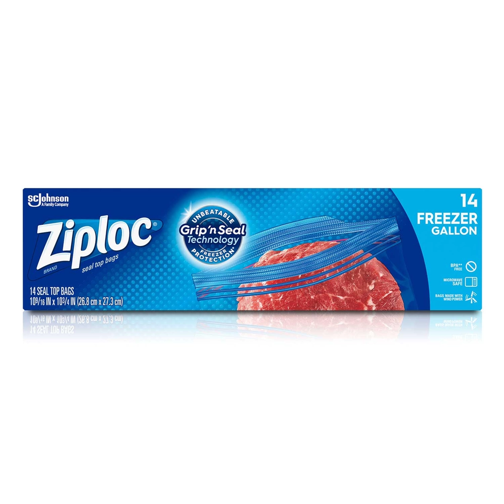 Ziploc® Freezer Bags, 1 gal. (14 Count) - 0000002000 - Runnings