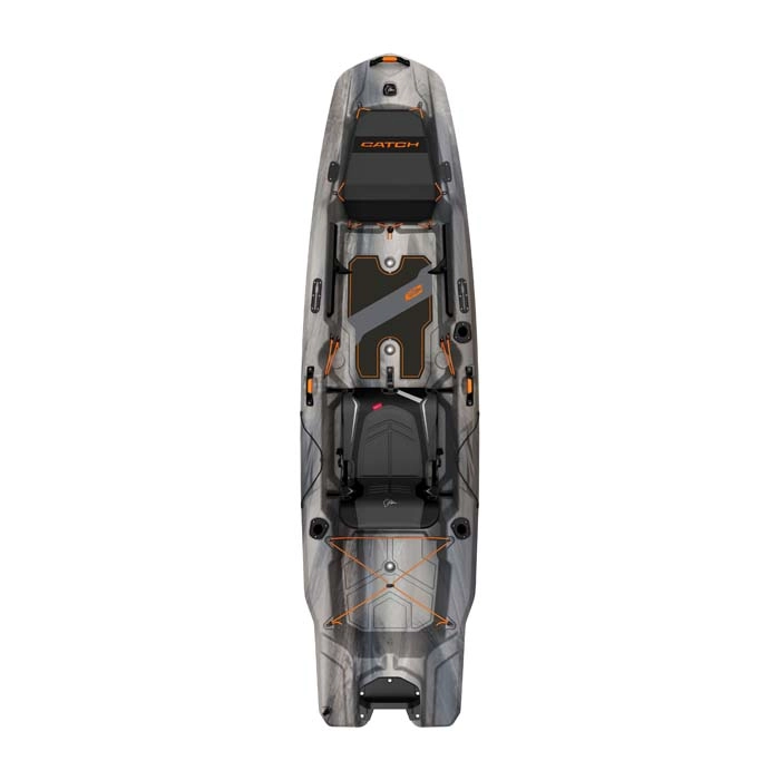 Pelican Catch Mode 110 Fishing Kayak with outboard motor transom