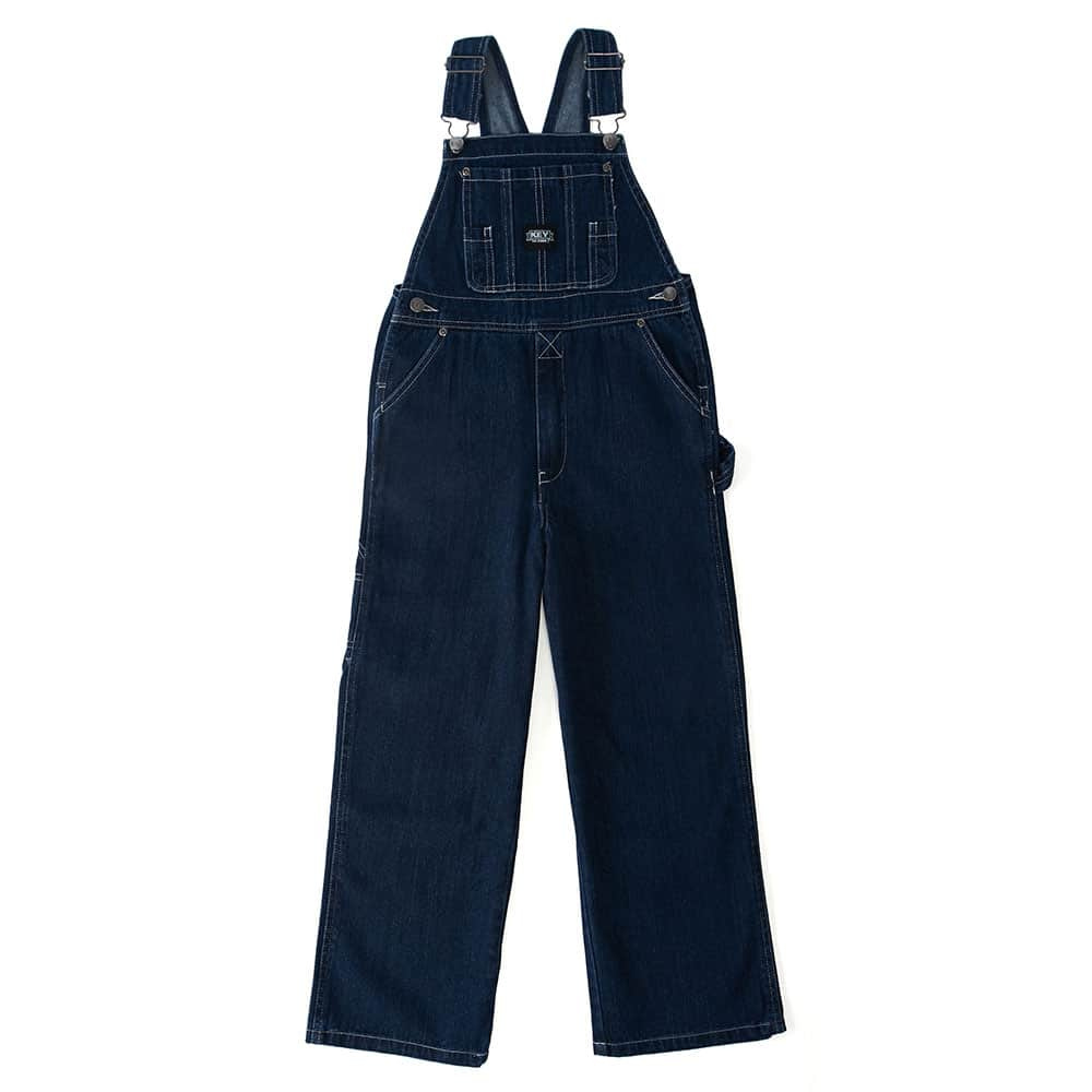 KEY Industries® Premium Washed Youth Bib Overall - Ring Spun Denim, 8