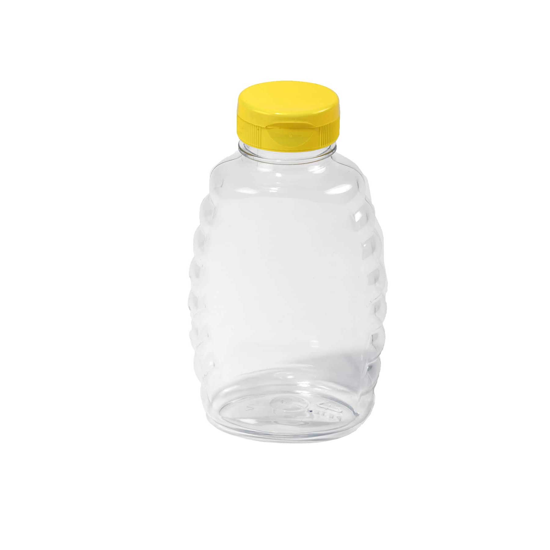 Little Giant® 16 oz. Plastic Skep-Style Jar 1 lb., case of 12 bottles w lids