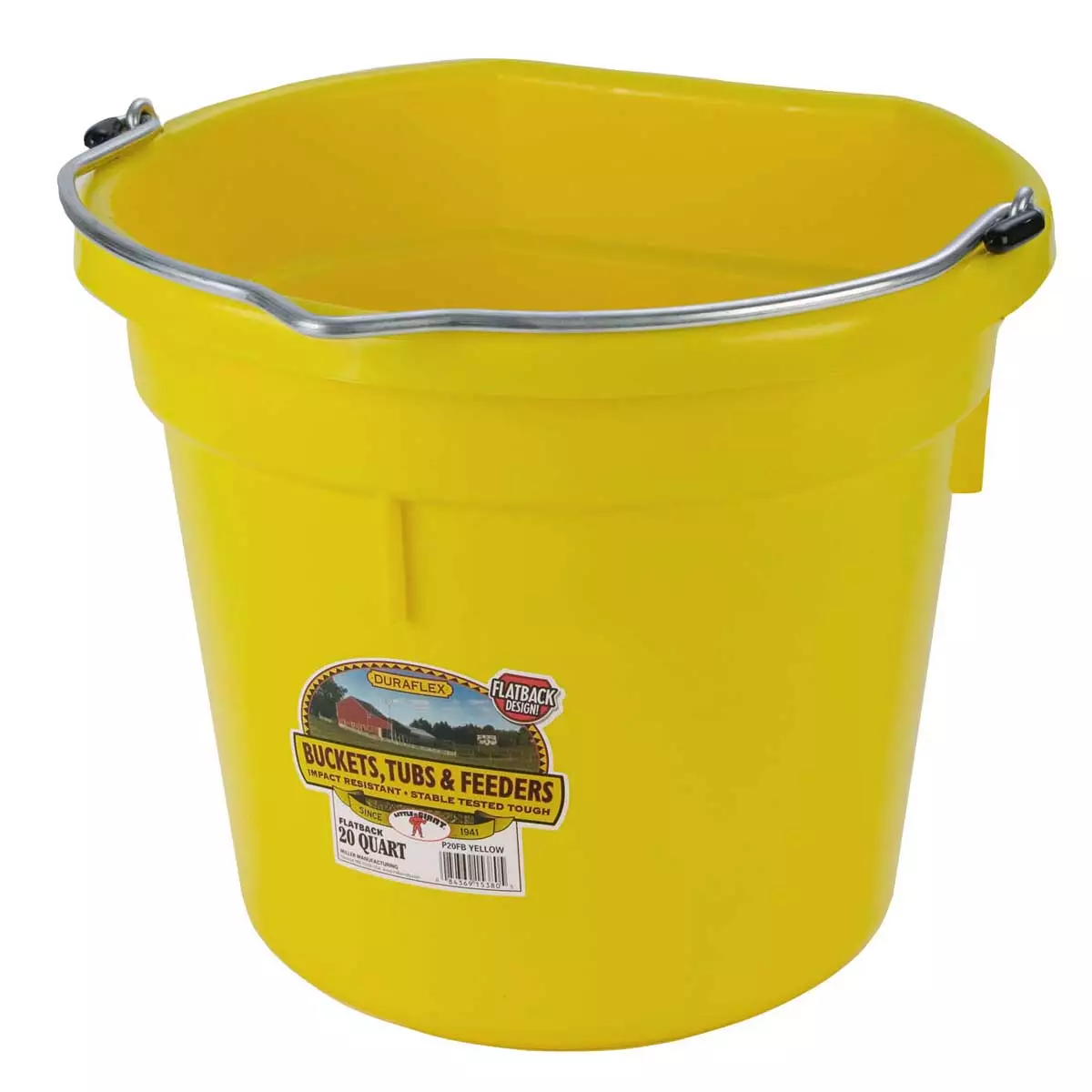 Little Giant 20 Quart Flat Back Plastic Bucket