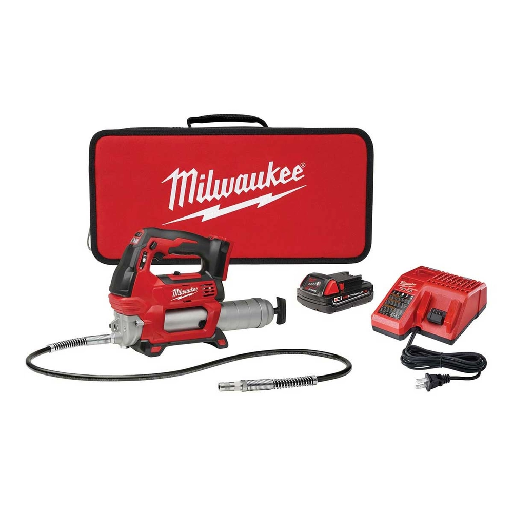 Milwaukee® Tool M18™ Cordless 2-Speed Grease Gun Kit - 0000000547  