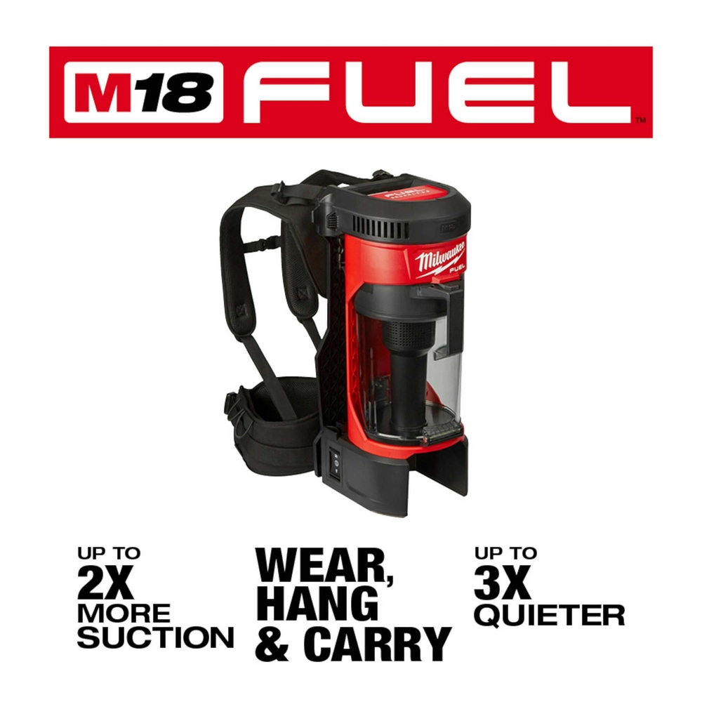 Milwaukee Tool® M18 FUEL™ 3-in-1 Backpack Vacuum - Runnings 