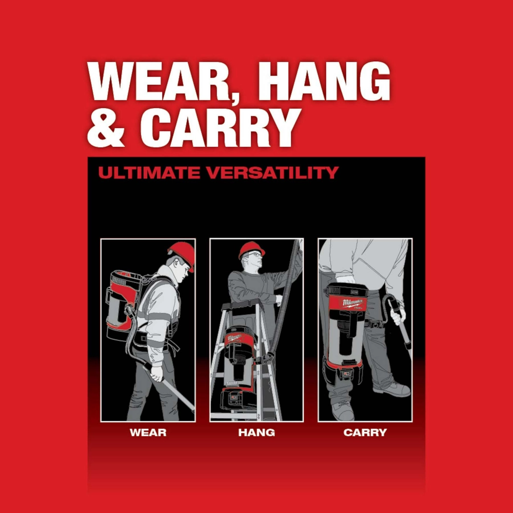 Milwaukee Tool® M18 FUEL™ 3-in-1 Backpack Vacuum - Runnings 