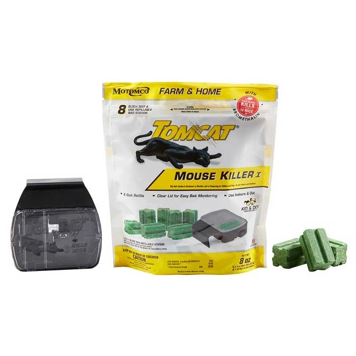 Motomco Tomcat Tier 1 Mouse Bait Station with Refills