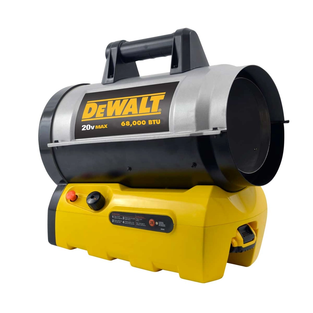Dewalt 20V MAX Cordless 68,000 BTU Forced Air Propane Heater