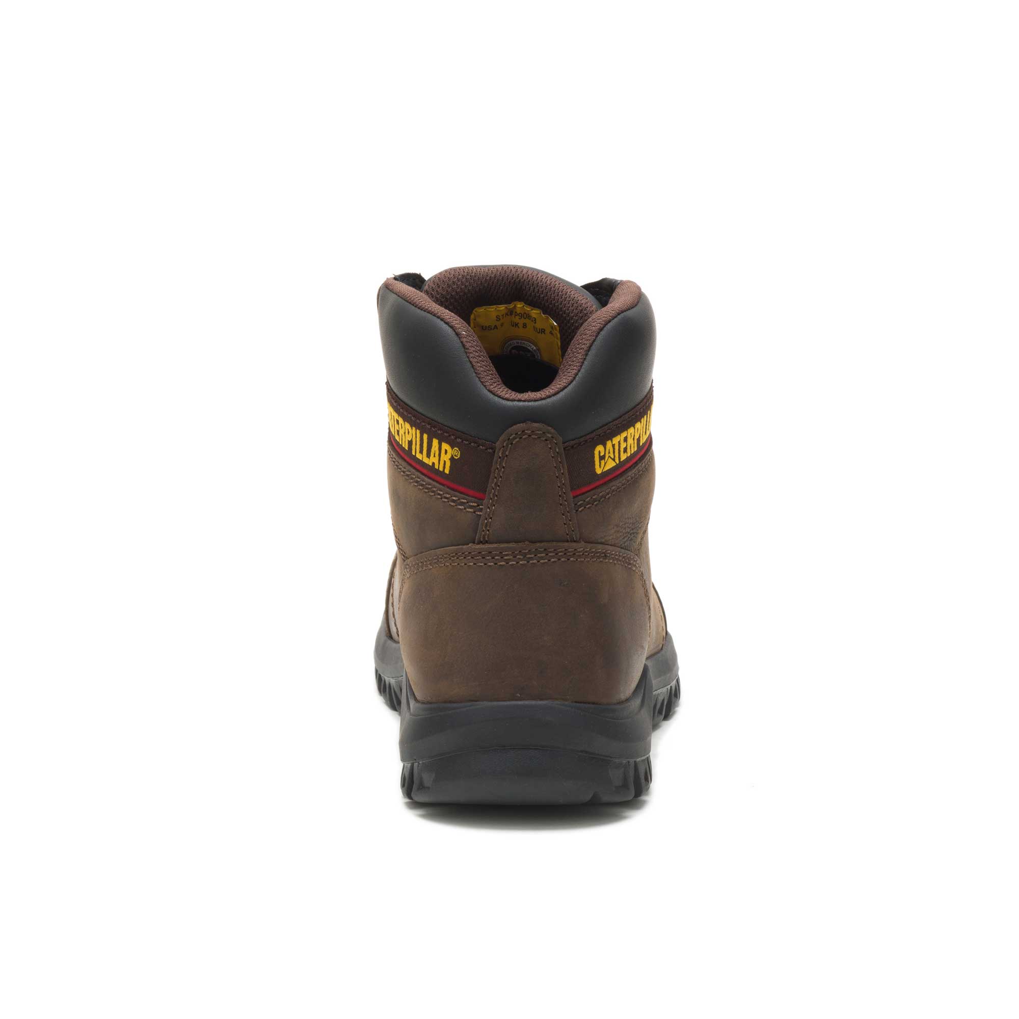 Caterpillar Men's Outline Soft-Toe Work Boot - Seal Brown, 8 View 3 of 6