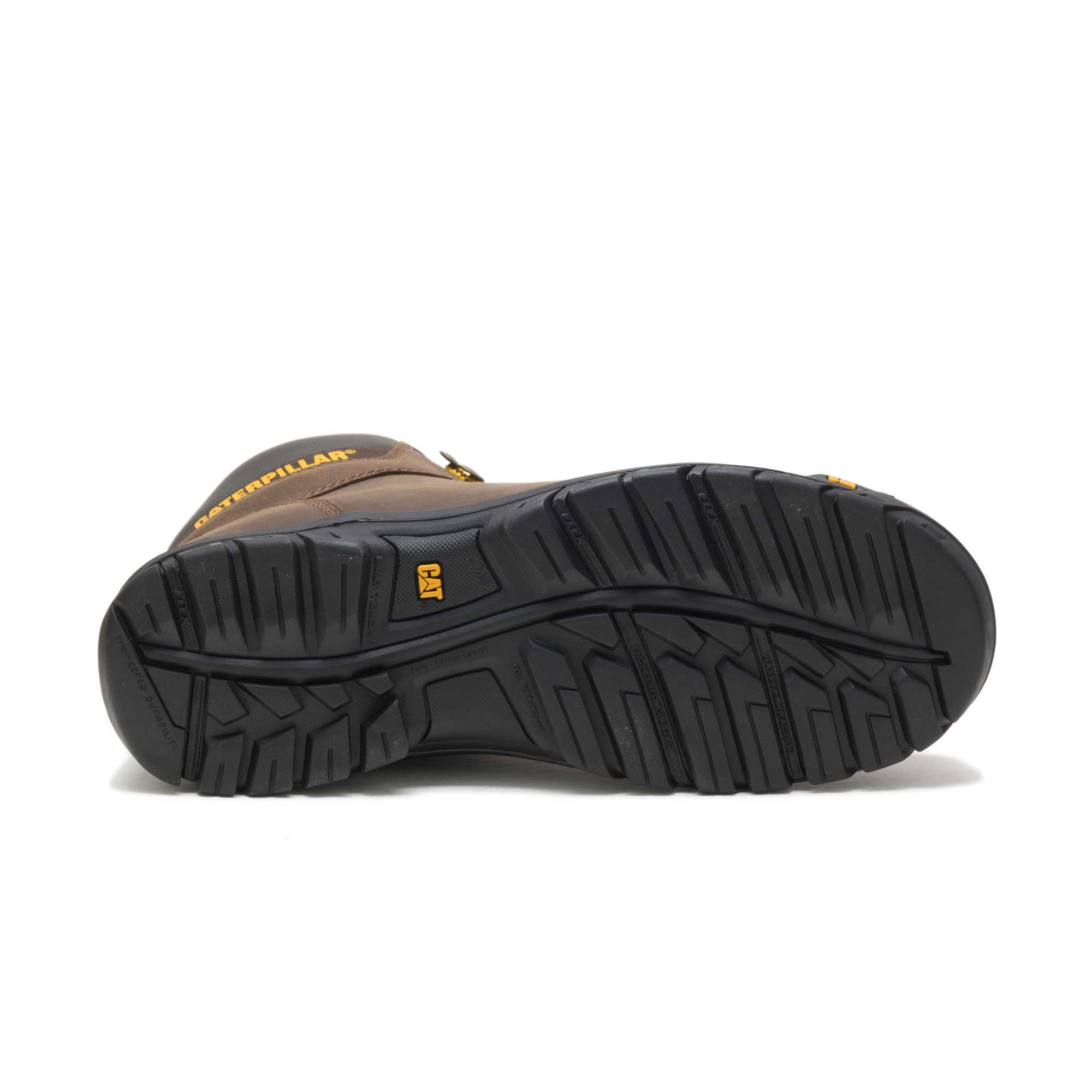 Caterpillar Men's Outline Soft-Toe Work Boot - Seal Brown, 8 View 4 of 6