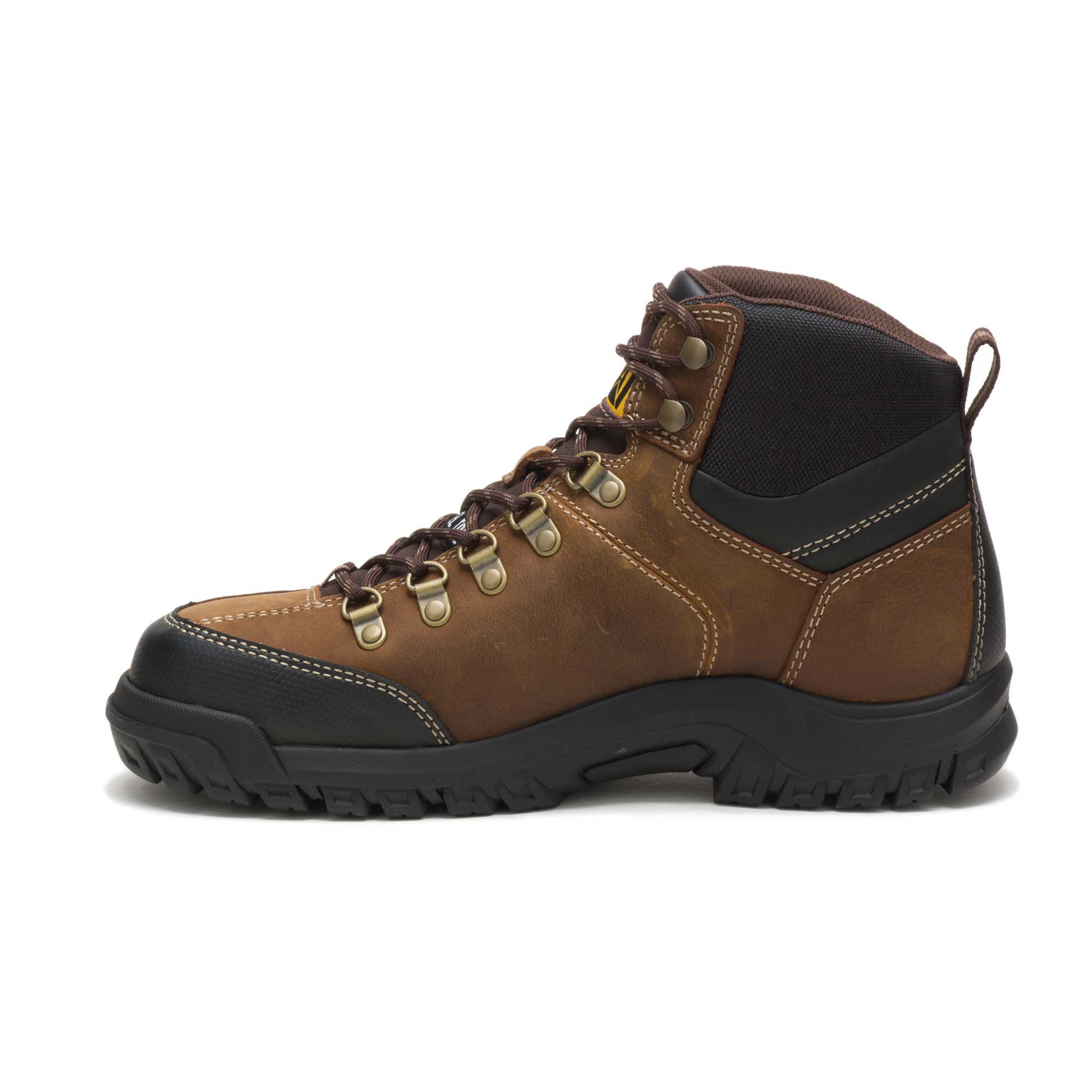Caterpillar Men's Threshold WP Soft-Toe Work Boot - Brown, 8 View 2 of 6