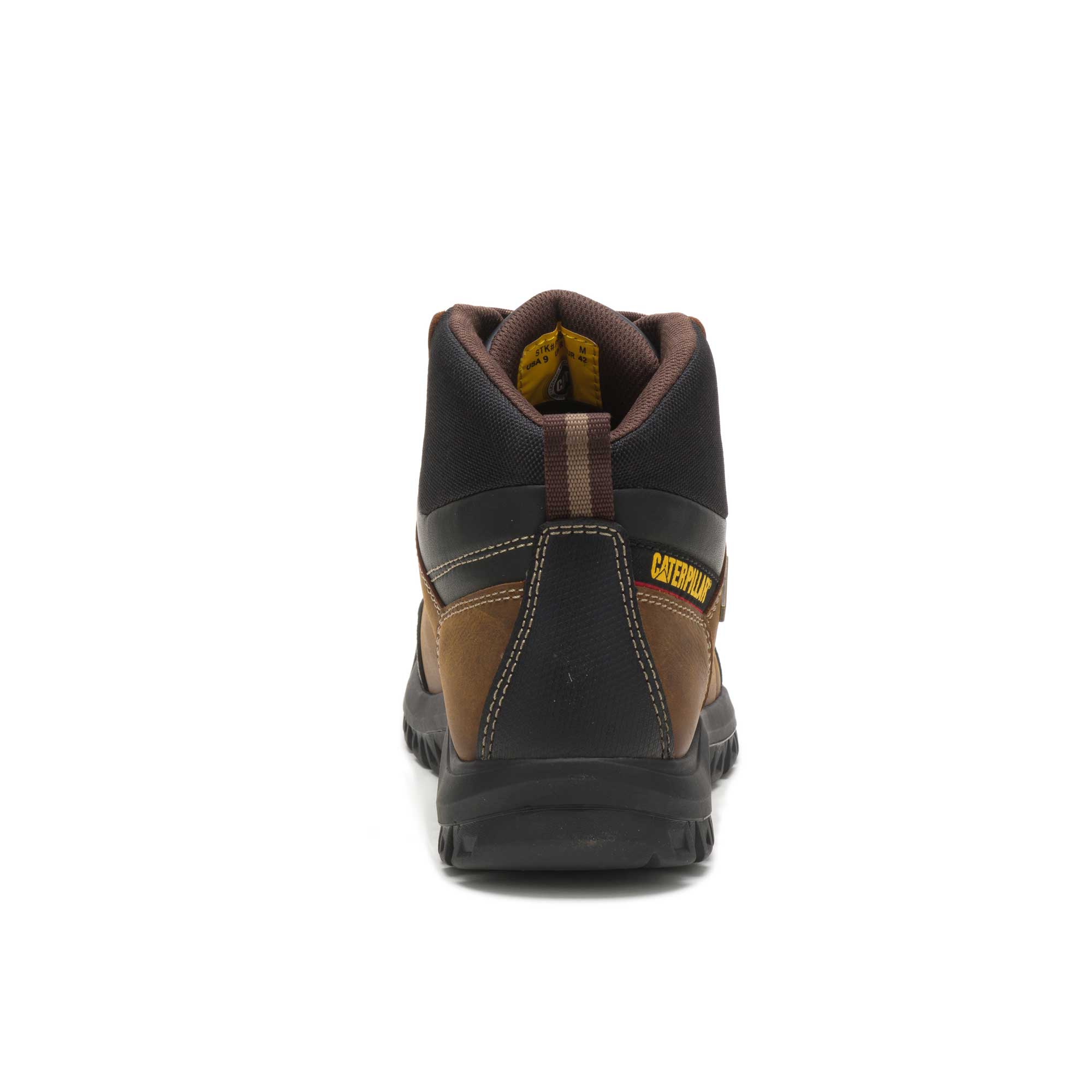 Caterpillar Men's Threshold WP Soft-Toe Work Boot - Brown, 8 View 3 of 6