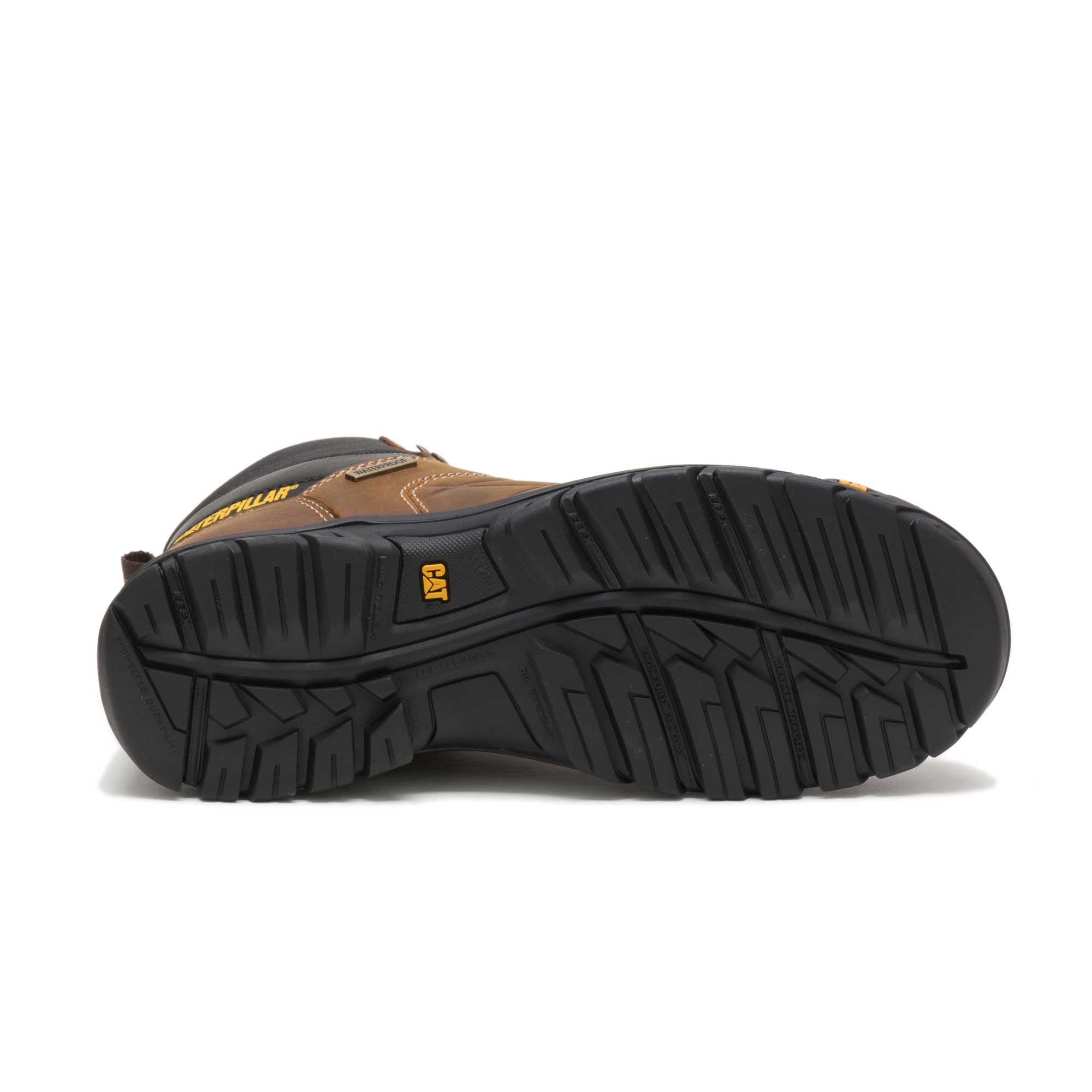 Caterpillar Men's Threshold WP Soft-Toe Work Boot - Brown, 8 View 4 of 6