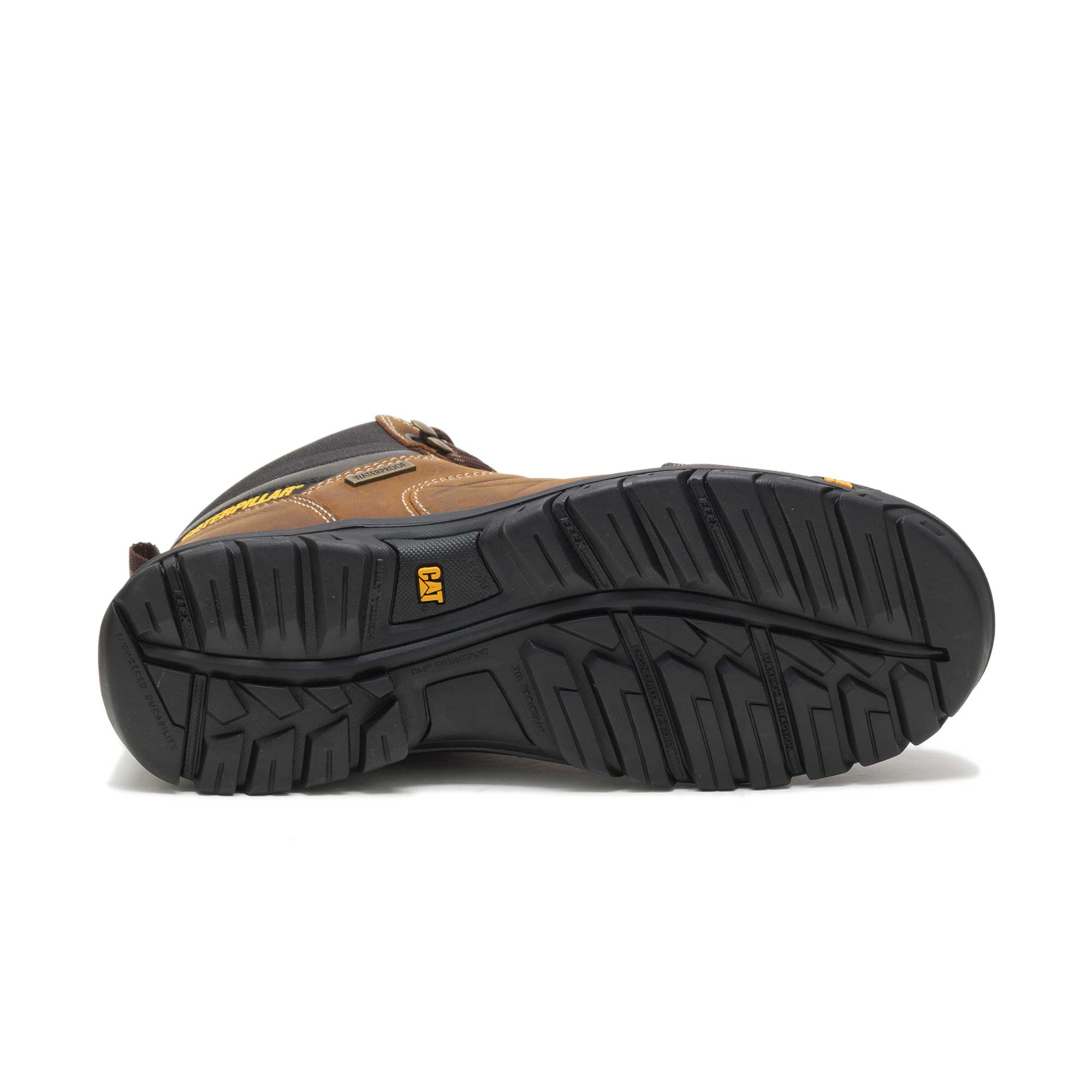Caterpillar Footwear Men's Threshold Waterproof Soft-Toe Boot - Real Brown, 7.5 View 2 of 3