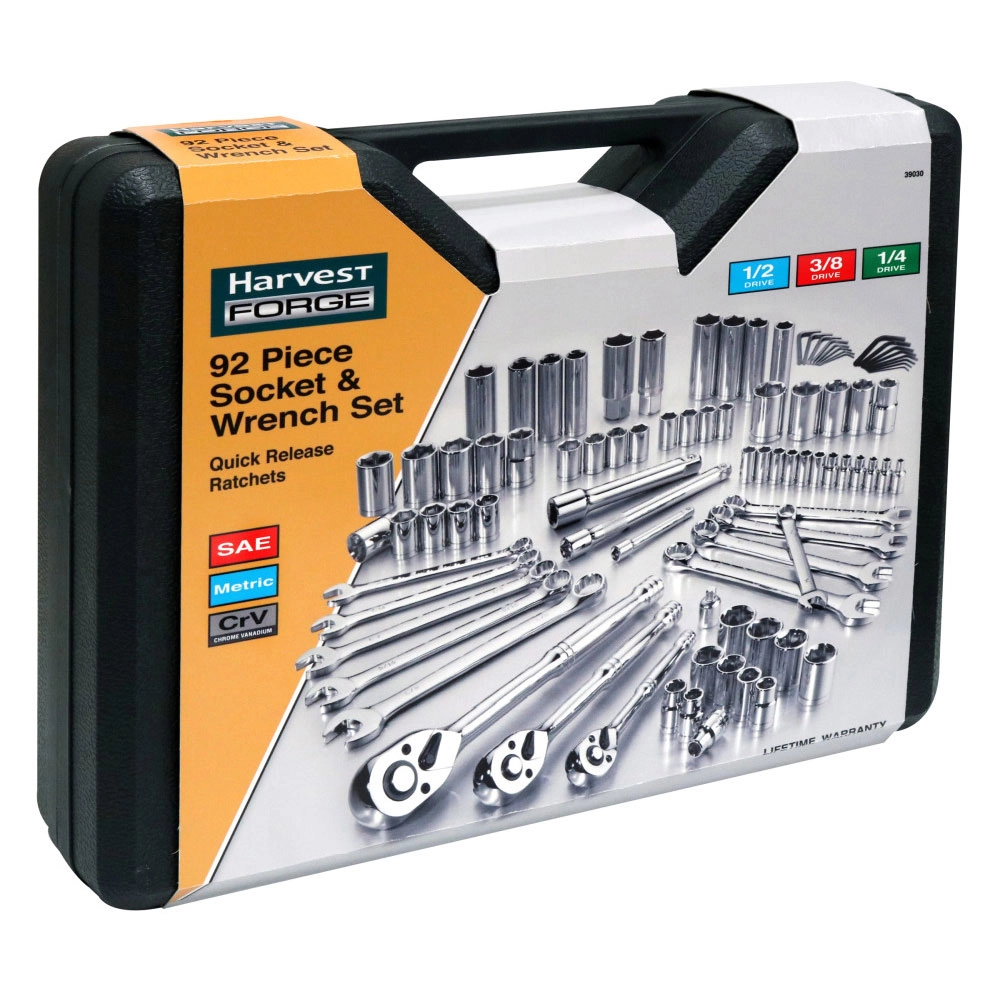Harvest Forge 92-Piece Professional Socket & Wrench Set