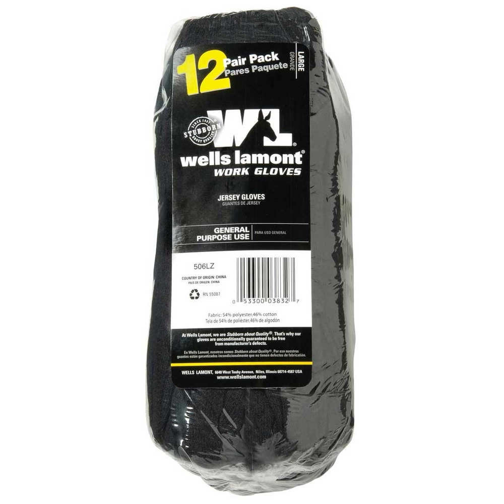 Wells Lamont Economy Jersey Glove, 12 Pack - Runnings