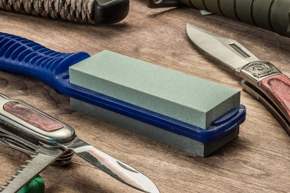 Sona 2PC Double Sided Silicone Carbide Stones with Handles