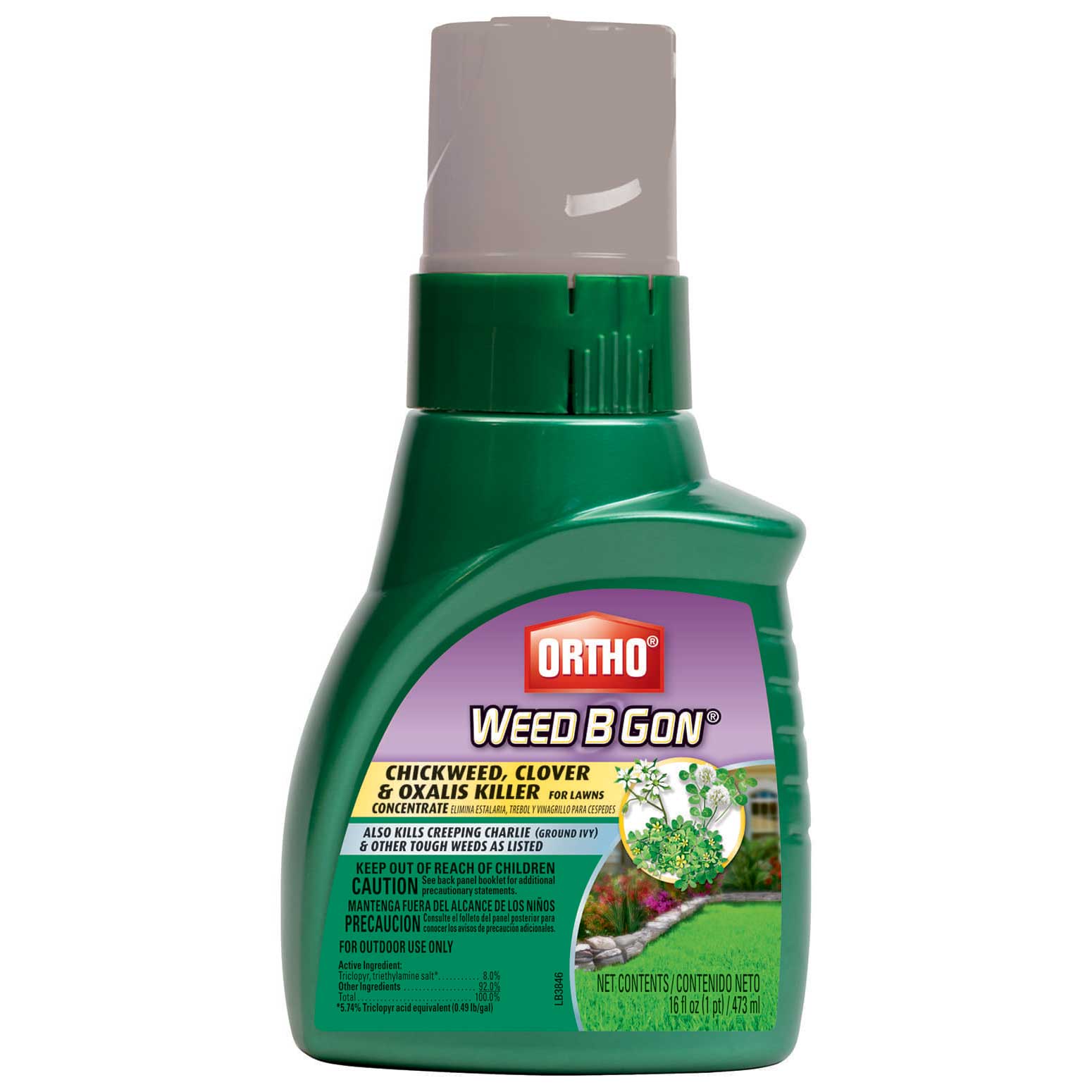 Ortho® Weed B Gon® Chickweed, Clover, Oxalis Killer for Lawns, 3,200 sq ...
