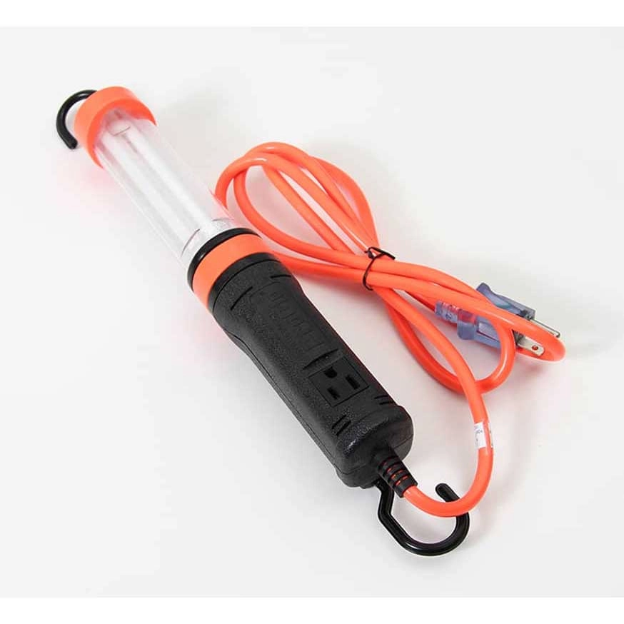 Woods® 16/3 SJTW Trouble Light with Metal Guard & Outlet