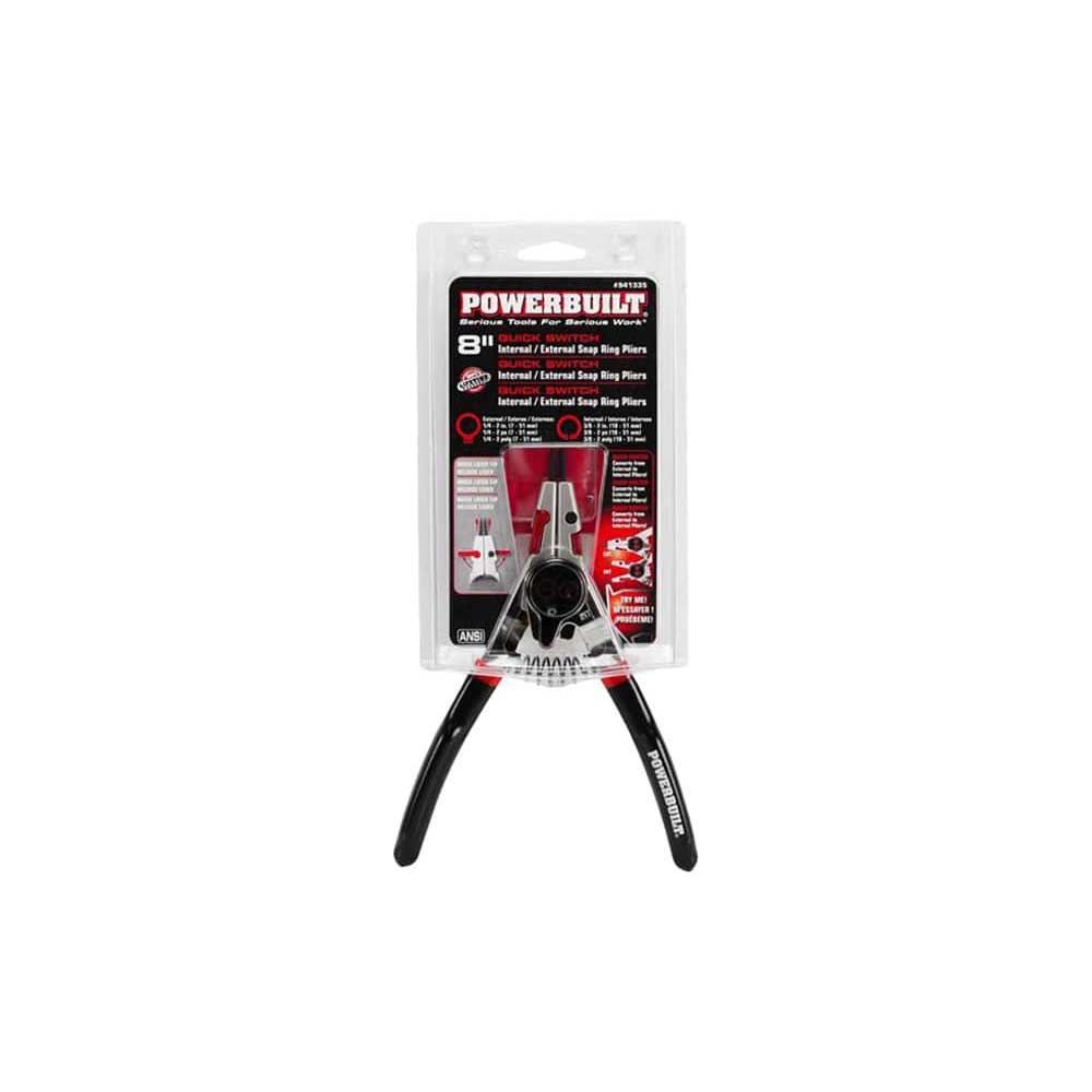 Powerbuilt® Combo Switch Internal / External Snap Ring Pliers