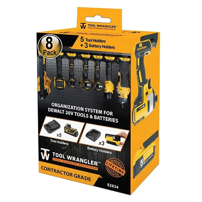 TOOL WRANGLER® 8 Piece Organization System for DeWALT® 20V Tools & Batteries