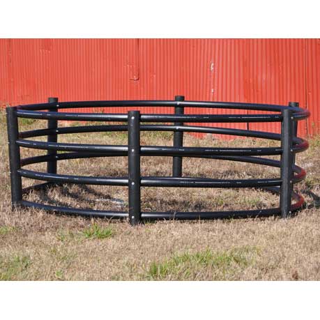 Century Products Livestock Feeders Poly Hay Ring Feeder, 8' x 32" for Horses