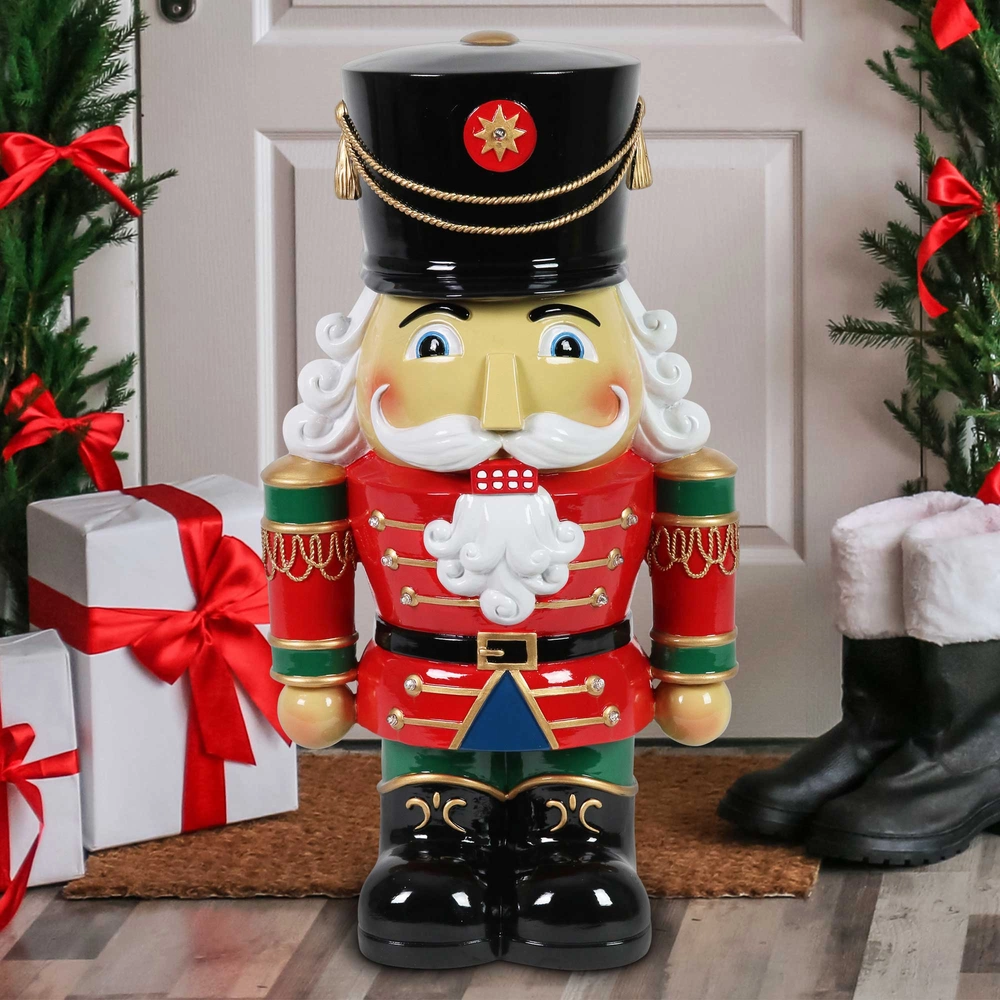 Exhart® LED Resin Nutcracker Soldier, 19