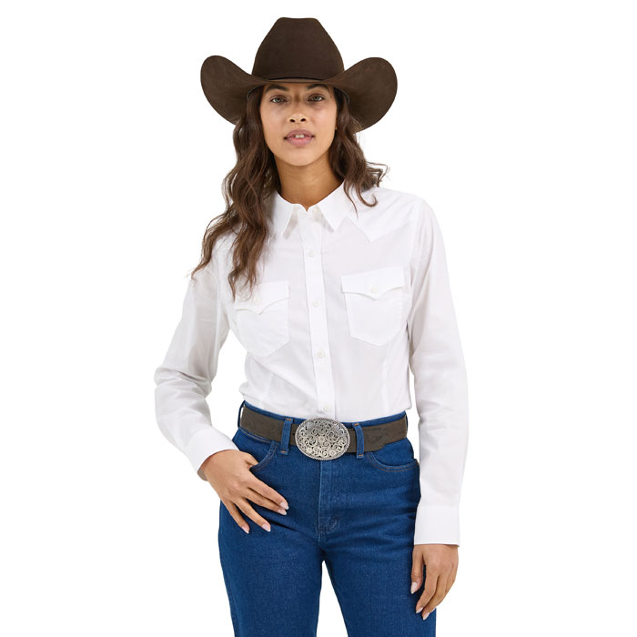 Women's Wrangler® Sierra Western Slim Button Shirt