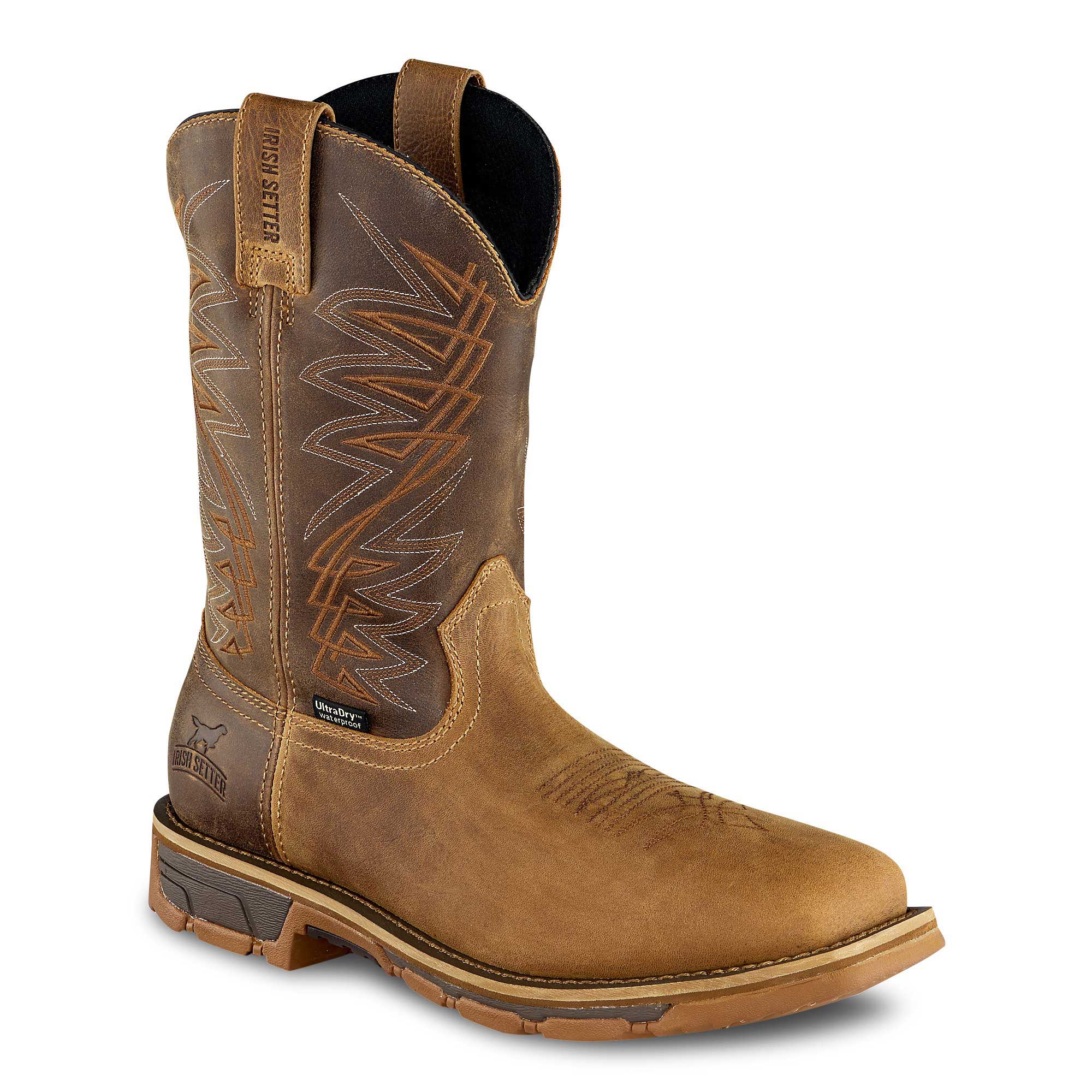 Irish Setter Marshall Mens Waterproof Leather Safety Toe Pull-On