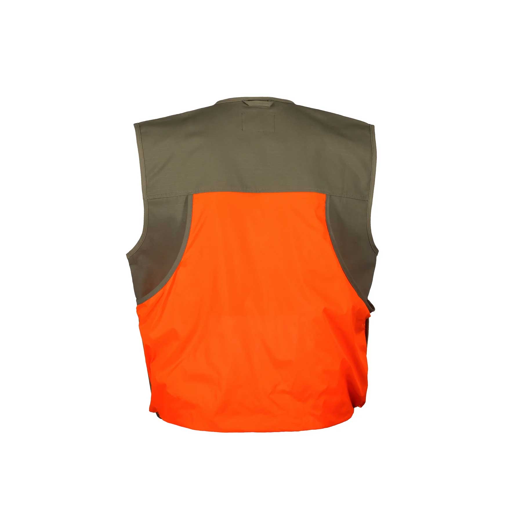 Gamehide® Shelterbelt Mid Weight Upland Hunting Vest - Khaki/Blaze Orange, XL View 1 of 2