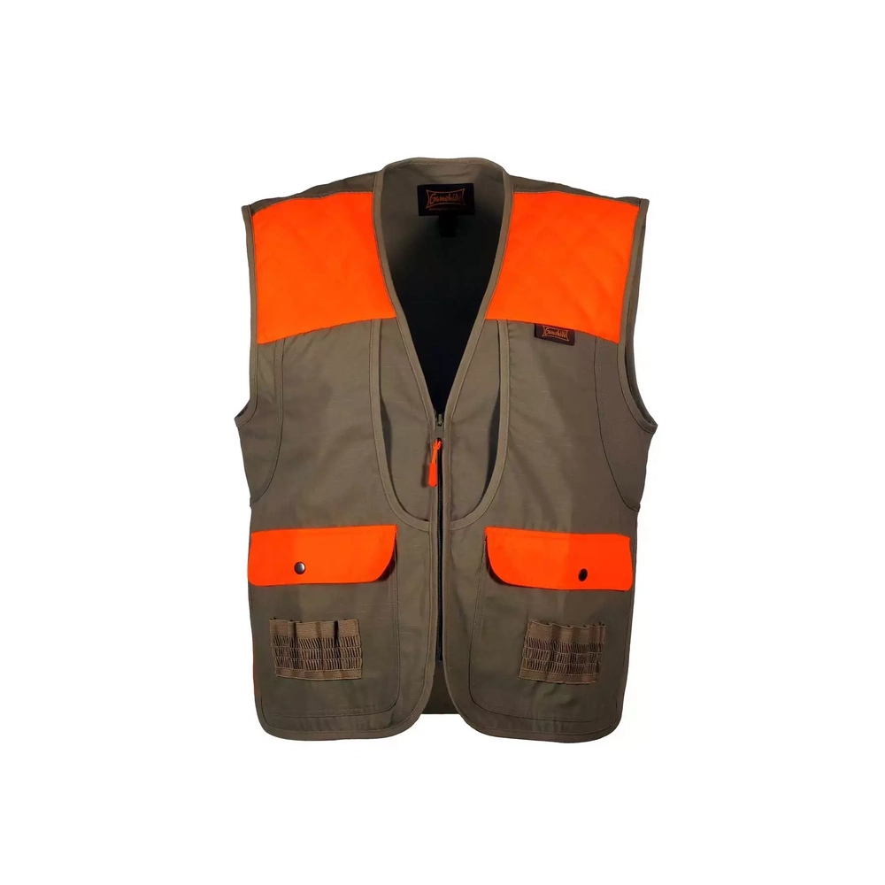 Gamehide® Pheasant Vest - Tan / Blaze Orange, 4XL - 0000000699