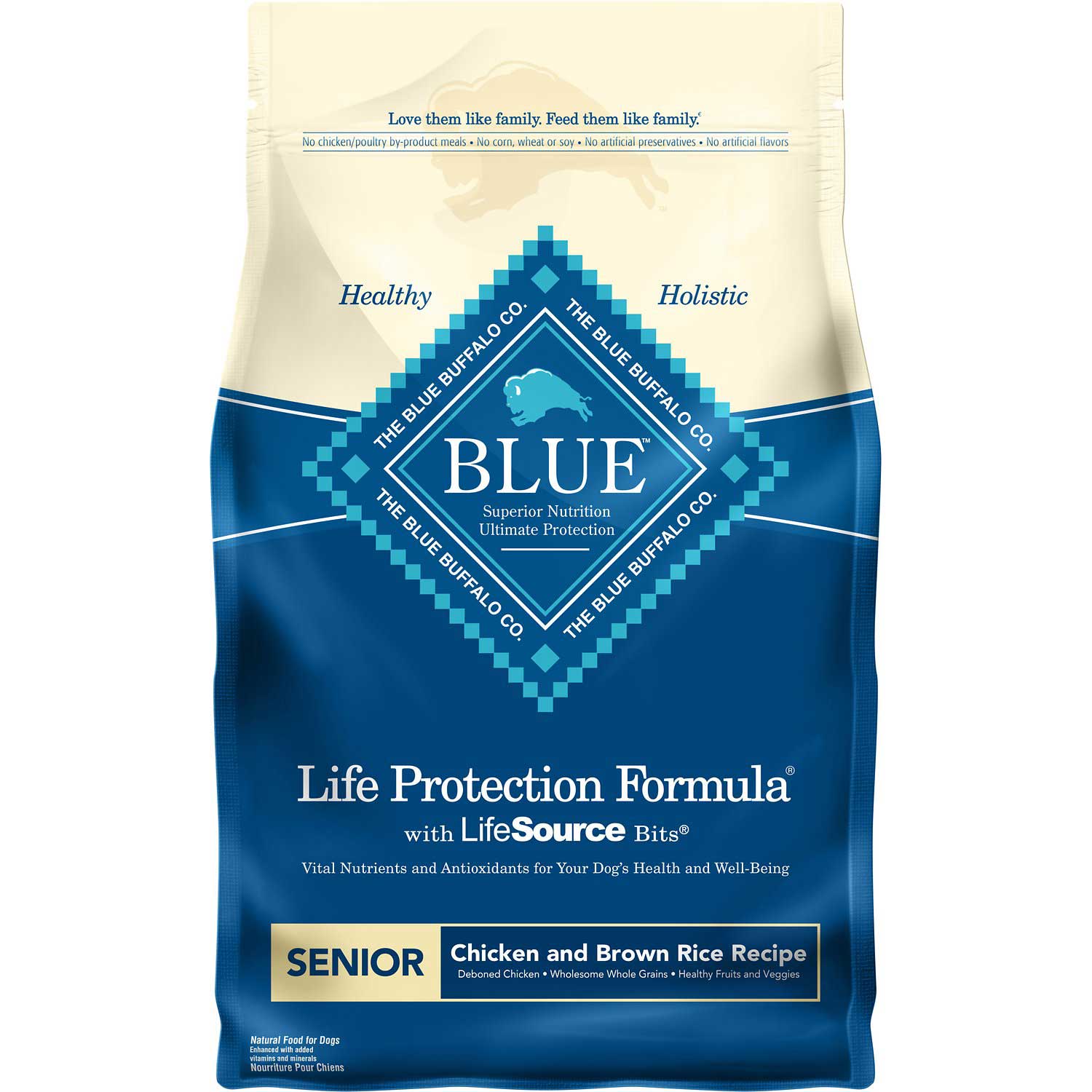 BLUE Life Protection Formula® Senior Chicken & Brown Rice Recipe, 6 lbs.