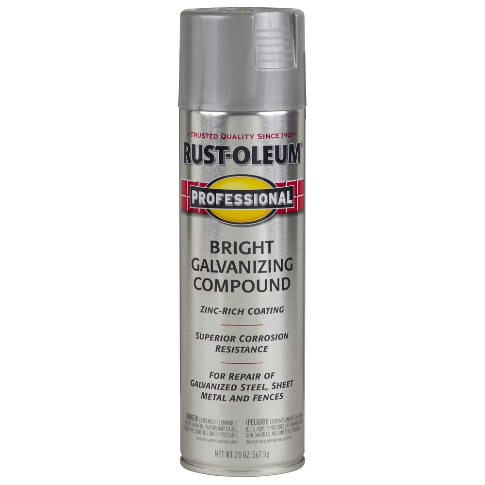 Rust-Oleum® Flat Galvanizing Compound Spray Paint, Bright