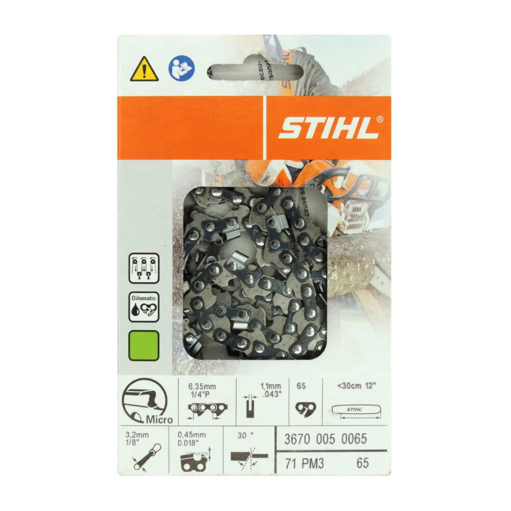Stihl 12in Oilomatic Picco Micro 3 71PM3 65E Saw Chain