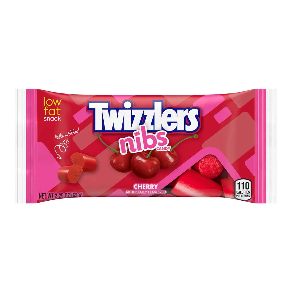 Twizzlers Nibs Licorice Candy - Cherry, 2.25 oz. - 0000006772