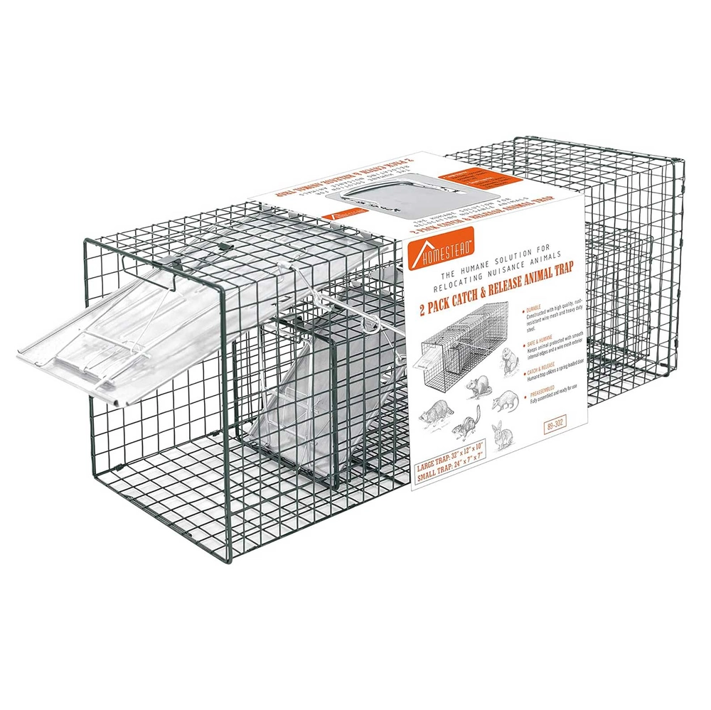 Homestead Rapid Set Live Trap 2 Pack, Small & Large - 0000002839