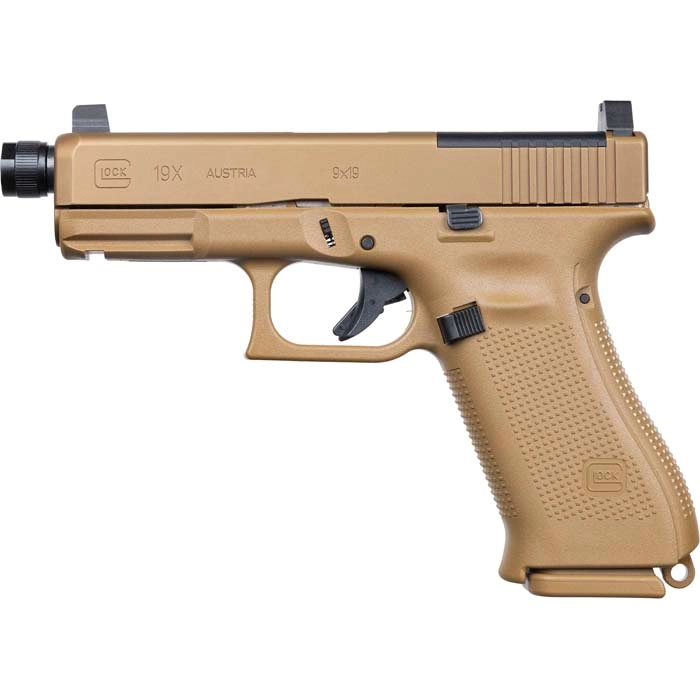 GLOCK 19X MOS 9mm 4.52'' 19-Rd Semi-Auto Pistol - 0000008114