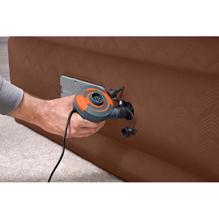 BESTWAY® AlwayzAire Tough Guard Air Mattress Queen 20" with Built-in Comfort Choice Dual Pump and Antimicrobial Coating View 2 of 4