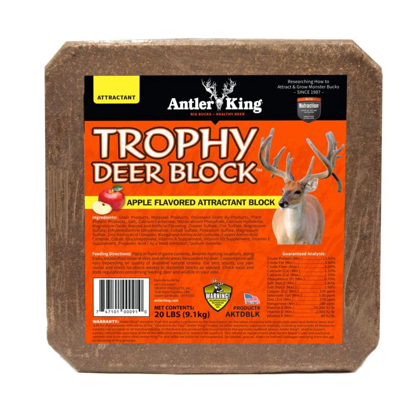 Antler King Trophy Deer Block™, Apple Flavored, 20 lb.