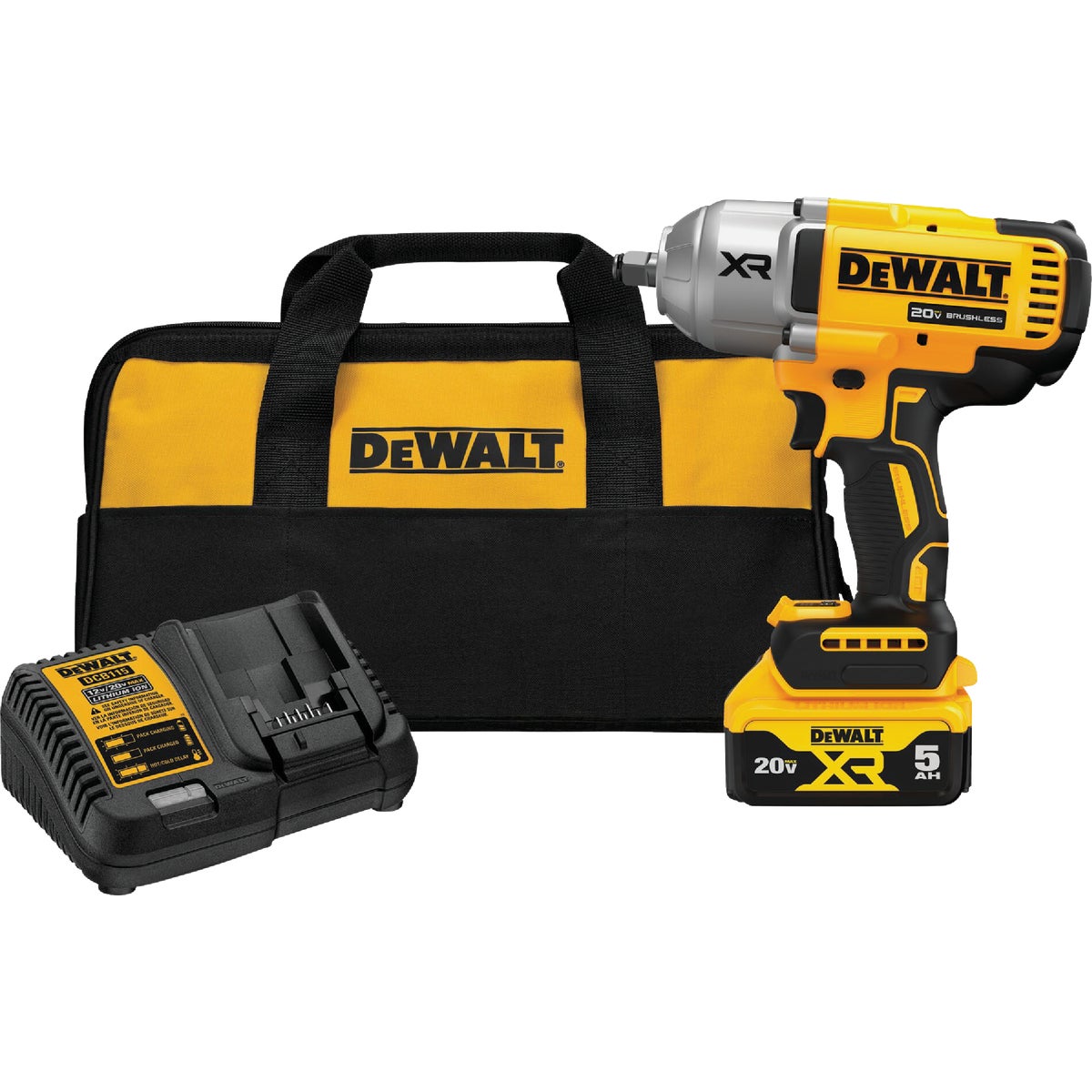 DEWALT 20V MAX XR Brushless 1/2 In. High Torque Cordless Impact