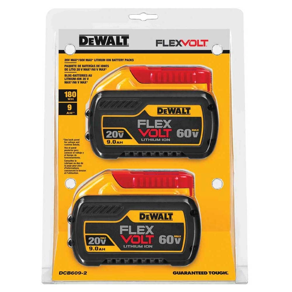 Dewalt 20 V/ 60 V MAX* FLEXVOLT Ah Battery-2 pack 0000000081