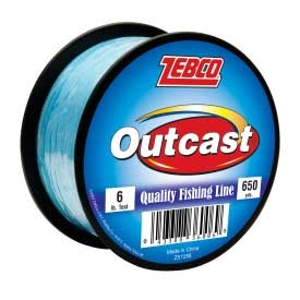 Zebco Outcast Mono Fishing Line, Blue - Runnings