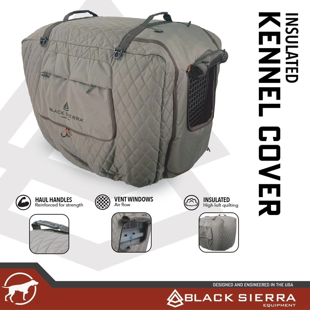 Black Sierra Equipment Insulated Kennel Cover, Large 0000008296