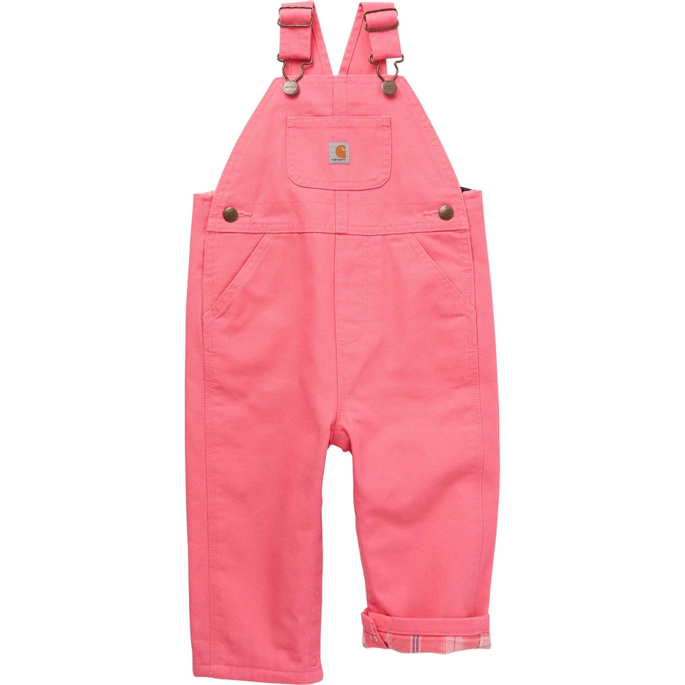 Carhartt® Kid's Loose Fit Canvas Flannel Lined Bib Overall Runnings